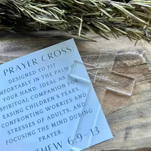 Acrylic Prayer Cross and Card